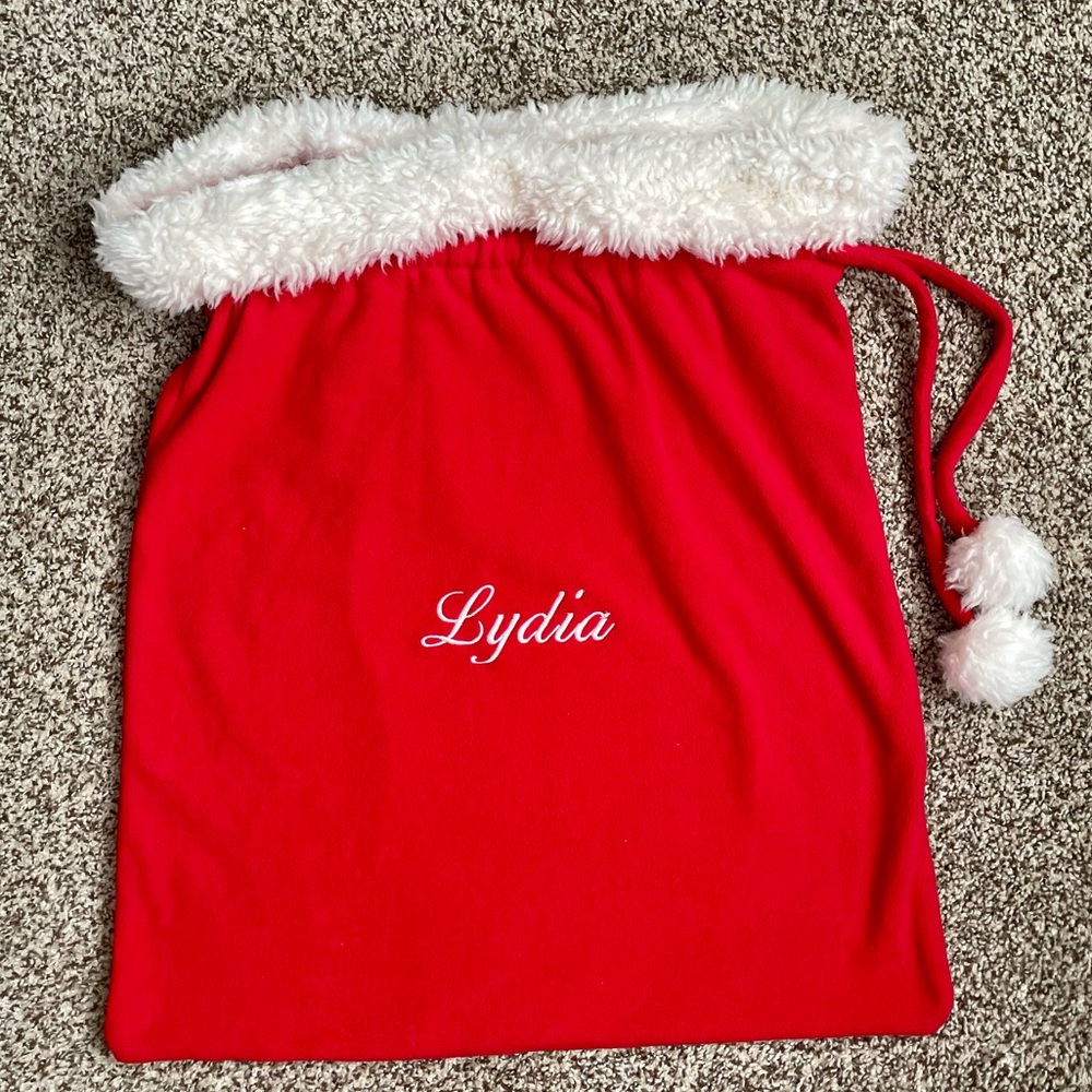 Pottery barn Santa bag